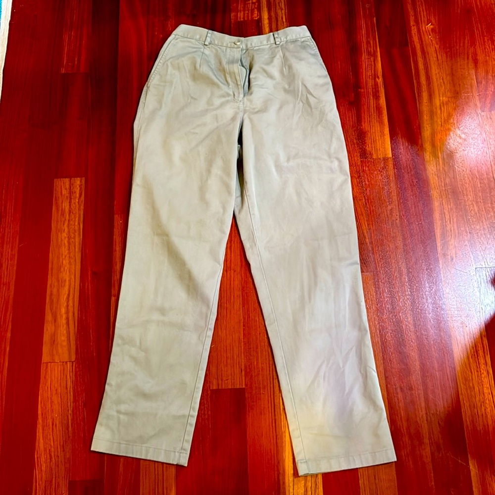 Classic L.L. Bean Sage Green Chinos